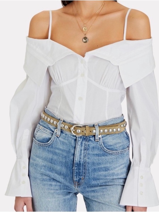 Jonathan Simkhai Tops - Jonathan Simkhai Cold Shoulder Top